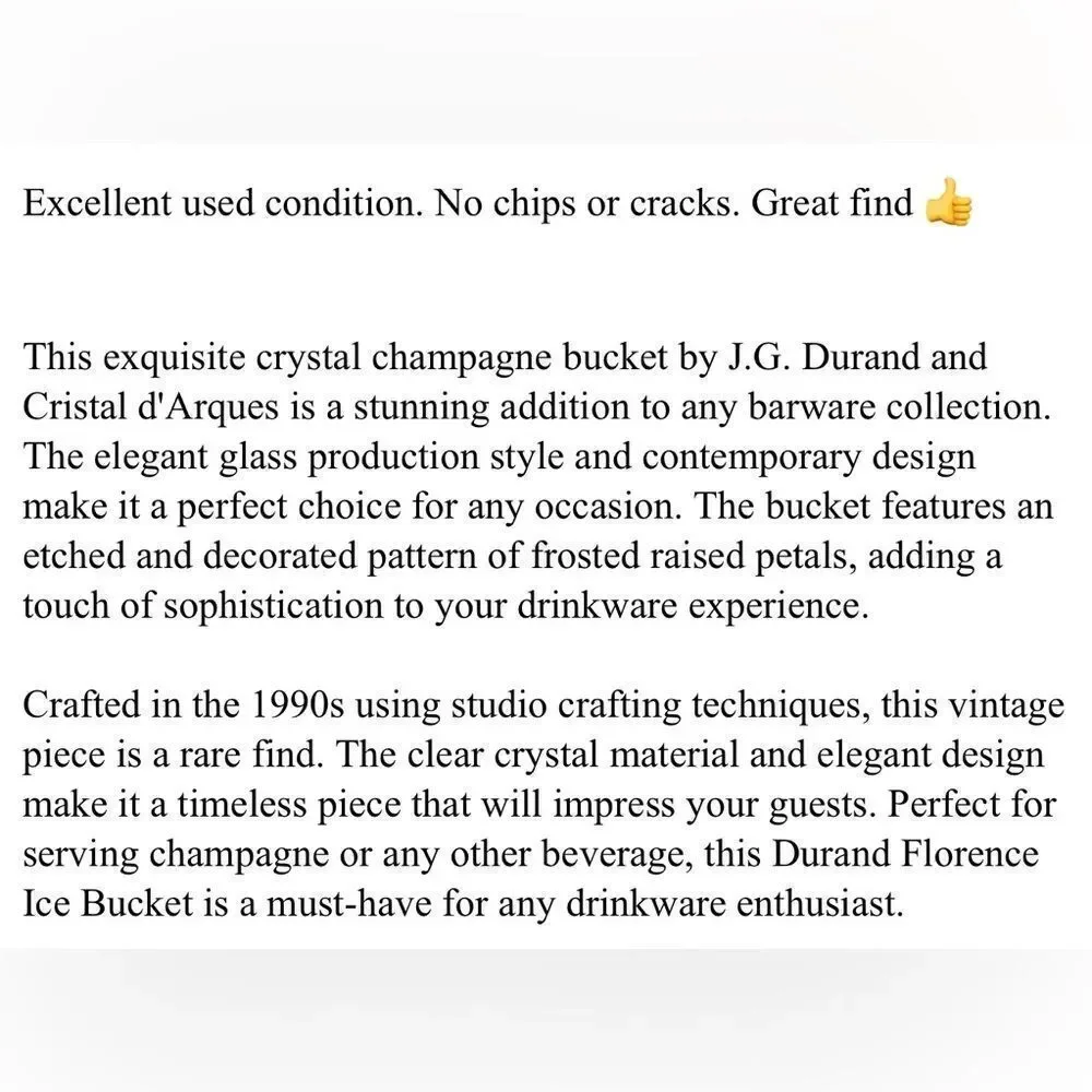 Cristal D Arques Durand elevate your